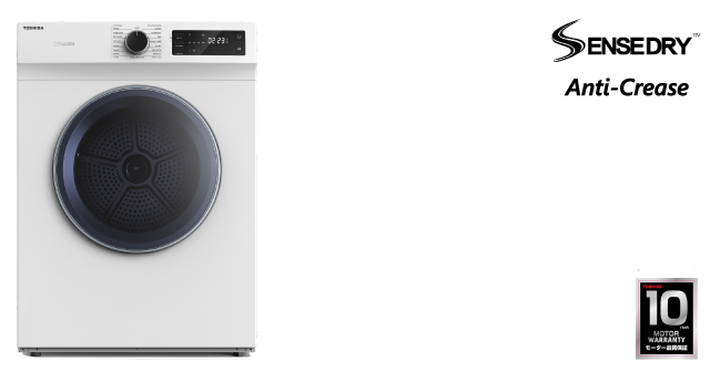Toshiba 7KG SENSEDRY Cloth Dryer (TD-H80SEM] - Click Image to Close